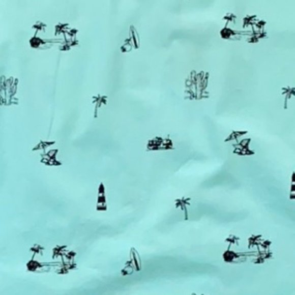 Carbon Men’s Tropical Button Down Short Sleeve Shirt - Picture 3 of 6